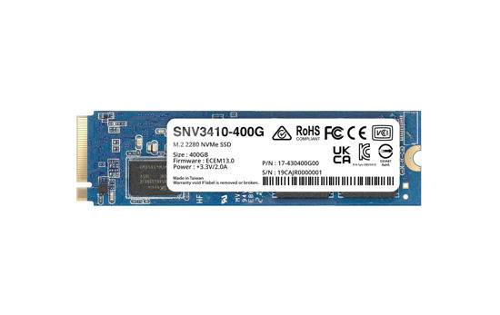Picture of Synology M.2 2280 NVMe SSD SNV3410 400GB (SNV3410-400G)