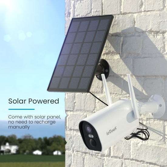 GetUSCart- ieGeek Solar Security Cameras Wireless Outdoor 2 Pack ...