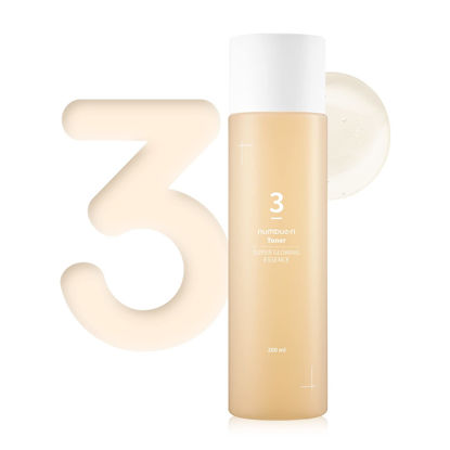 Picture of numbuzin No.3 Super Glowing Essence Toner | Fermented Ingredients, Niacinamide, Galactomyces, glowy skin radiance | Korean Skin Care for Face, 6.76 fl.oz
