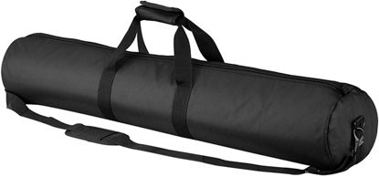Picture of YUOCU 32x5x5''/80x13x13cm Tripod Carrying Case Heavy Duty Photographic Package Bag with Shoulder Strap Padded for Light Stand, Tripods, Monopods, Umbrellas, Softbox, Boom Stands, Speaker Mic Black