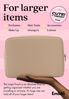 Picture of Embla Cosmetic Bag - Makeup Bag Travel Pouch, Toiletry Bags Cute Makeup Organizer, Nylon Zipper Pouches, Pink Black Coin Purse, Storage Bag Cosmetics Organizer, Make up bags Mini, Small, Large, Womens