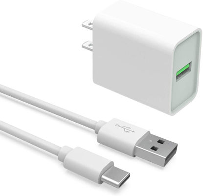 UL Listed AC Charger Fit for  Kindle Oasis E-Reader Paperwhite Voyage  - (Not Fit for USB-C), with 5Ft USB Charge Cable Power Supply Adapter Cord
