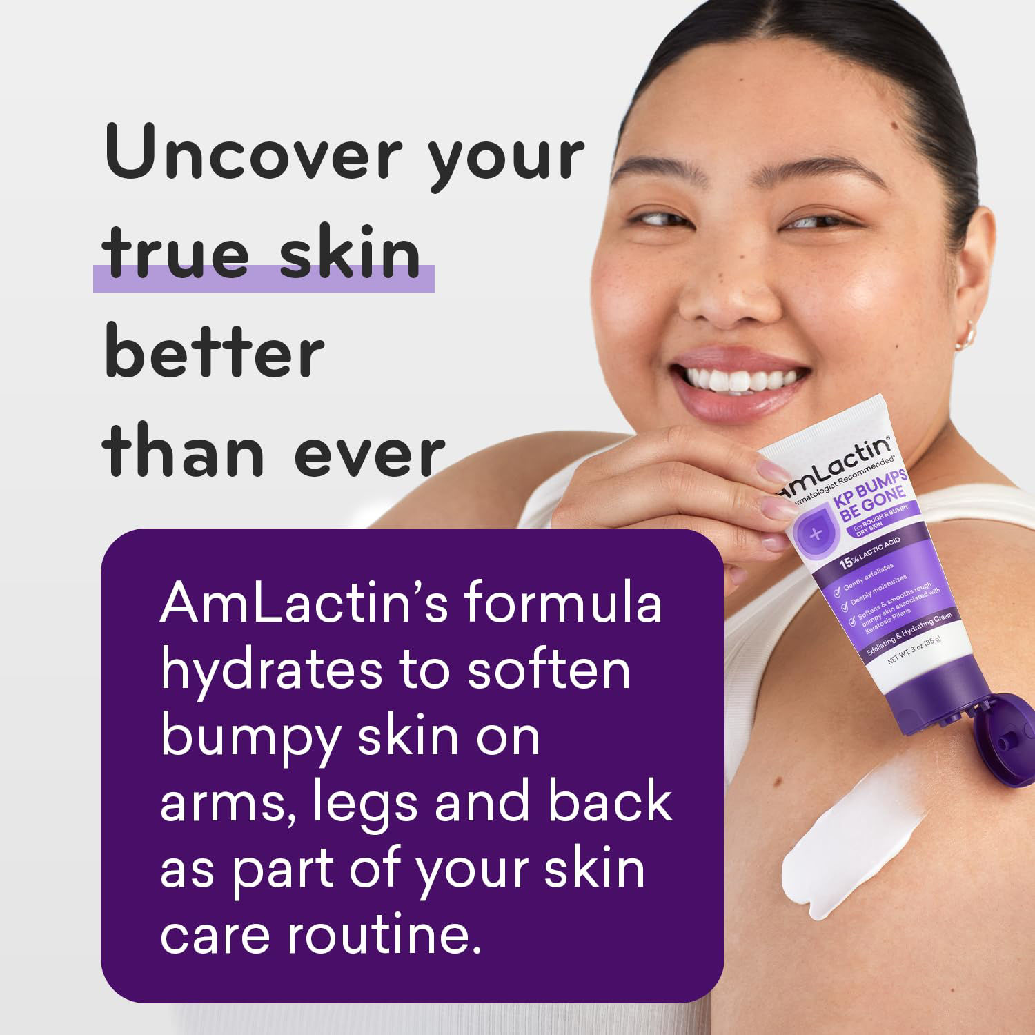 GetUSCart AmLactin KP Bumps Be Gone 3 oz Keratosis Pilaris