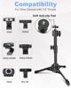 Picture of Mictop Desktop Webcam Tripod Stand, Extendable Webcam Camera Stand Tripod for Logitech Stream Webcam C925e C922x C922 C930e C930 C920 C615 and Other Devices with 1/4" Thread