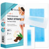 Picture of Gleebee Wax Strips 60 counts, Waxing Strips for Hair Removal including 40 Body trips and 20 Facial Strips, Hair Removal for Face, Arms, Legs, Underarms and Bikini