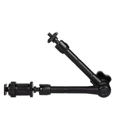 Picture of ZweiFuch 11'' Magic Arm, Articulating Magic Friction Arm Adjustable with Hot Shoe Mount 1/4'' Tripod Screw Compatible with DSLR Camera Rig/LCD/DV Monitor/LED Lights/Flash Light/Microphone