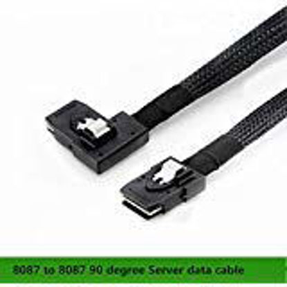 Picture of CABLEDECONN Internal Mini SAS 36-Pin 8087 to Right Bend 90 Degree SFF-8087 Cable 0.7M