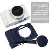 Picture of Easy Hood ZV-1F Camera Case Anti-Scratch Soft Silicone Rubber Protective Cover for Soony ZV-1F ZV1F Camera Silicone Cover Rubber Soft Camera Case(Navy Blue)
