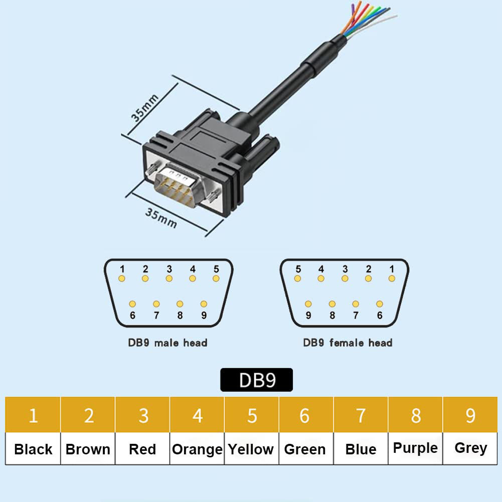 26AWG 10FT DB15 Female To Female RS232 Serial Ecuador