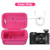 Picture of Canboc Carrying Case for Canon PowerShot G7 X Mark II/ G7 X Mark III / G5 X Mark II / G7X Digital Camera, Point and Shoot Vlogging Camera Bag, Zipper Mesh Pocket fits USB Cable, Rosered