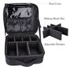Picture of gzcz Travel Makeup Bag 10.4 Inches Makeup Train Case Portable Artist cosmetic bag with Adjustable Dividers for Cosmetics Makeup Brushes Toiletry Jewelry Digital Accessories Black