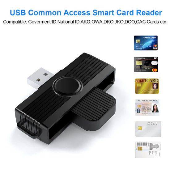 GetUSCart CAC Reader, DOD Military USB Common Access CAC Card Reader