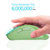Picture of memzuoix 2.4G Wireless Mouse, 1200 DPI Mobile Optical Cordless Mouse with USB Receiver, Portable Computer Mice Wireless Mouse for Laptop, PC, Desktop, MacBook, 5 Buttons (Mint Green)