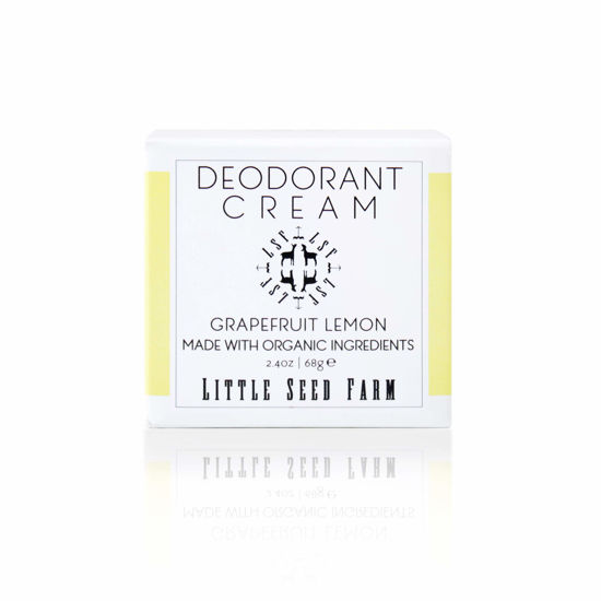 Picture of Little Seed Farm All Natural Deodorant Cream, Aluminum Free Deodorant for Women or Men, 2.4 Ounce - Grapefruit Lemon