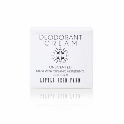 Picture of Little Seed Farm All Natural Deodorant Cream, Aluminum Free Deodorant for Women or Men, 2.4 Ounce - Unscented