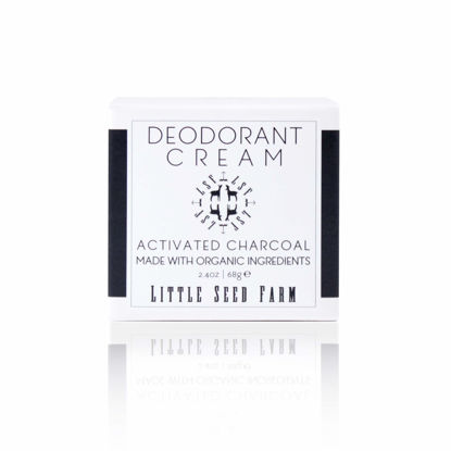 Picture of Little Seed Farm All Natural Deodorant Cream, Aluminum Free Deodorant for Women or Men, 2.4 Ounce - Activated Charcoal