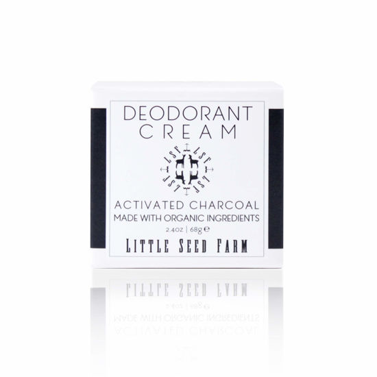 Picture of Little Seed Farm All Natural Deodorant Cream, Aluminum Free Deodorant for Women or Men, 2.4 Ounce - Activated Charcoal