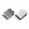 Picture of DEVMO 5pcs 1S~8S LiPo Life LiMn Voltage Checker Tester, Low Voltage Warning Alarm Buzzer with LED Indicator fit Remote Control Helicopter Spare Parts Monitor