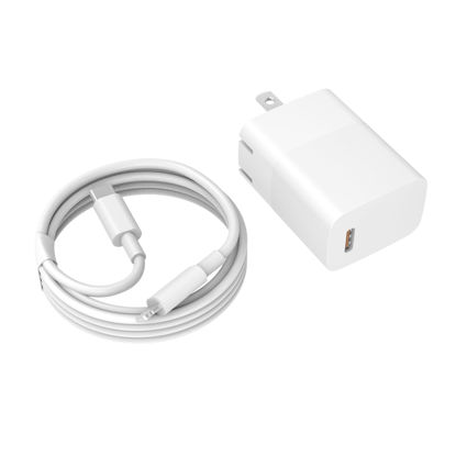 Picture of PD 20W [for Apple MFi Certified] Fast Charger for iPad 9th Generation 10.2 inch 2021 Gen A2602 A2603 A2604 A2605 and 6.6Ft Charging Cable Power Cord Supply Adapter