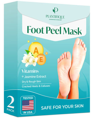 Lavinso Foot Peel Mask for Dry Cracked Feet – 2 Pack Dead Skin Remover and  Callus - Exfoliating Peeling Soft Baby Feet, Original Scent