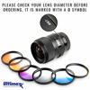 Picture of 49MM Ultimaxx Professional Six Piece Gradual Color Filter Kit (Orange, Yellow, Blue, Purple, Red, Grey) for Camera Lens with 49MM Filter Thread and Protective Filter Pouch