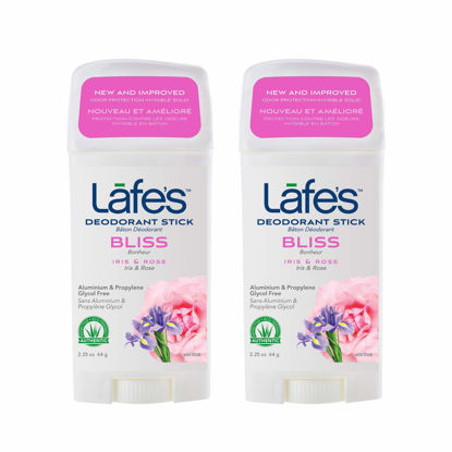 Picture of Lafe's Natural Deodorant | 2.25oz Aluminum Free Natural Deodorant Stick for Women & Men | Paraben Free & Baking Soda Free with 24-Hour Protection (Bliss, 2.25 Ounce (2-Pack))