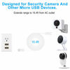 Picture of 16.4FT 3 Pack Power Extension Cable for Wyze Cam Pan/WyzeCam/Kasa Cam/YI Dome Home/Furbo Dog/Nest Cam/Arlo Q/Blink/Cloud Camera,KasaCam NestCam Indoor,Netvue,SCOVEE Micro USB Charging Charger Cord