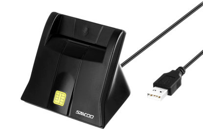 Picture of Saicoo CAC Reader DOD Military USB Common Access CAC Smart Card Reader - Compatible with Mac OS, Win (Vertical Version)