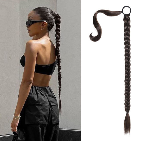 GetUSCart- SEIKEA Upgraded Long Braid Ponytail Extension with