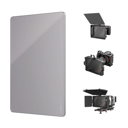 Picture of SmallRig 4 x 5.65 ND 0.3 (1 Stop) Filter, Square Neutral Density Filter, 4mm Thick Multi-Layer Coated B270 Optical Glass, 50% Light Transmittance for Matte Box Outdoor Filming - 4224