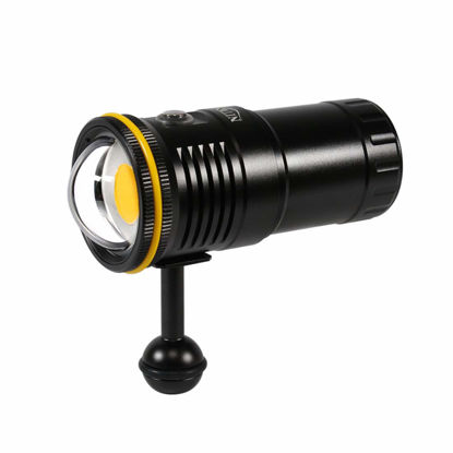 Picture of NSV60 Diving Flashlight 6000 Lumen High CRI=90 Scuba Dive Light with Fasting Charging 100m Waterproof Video Torch for Under Water Professional Photography Sports