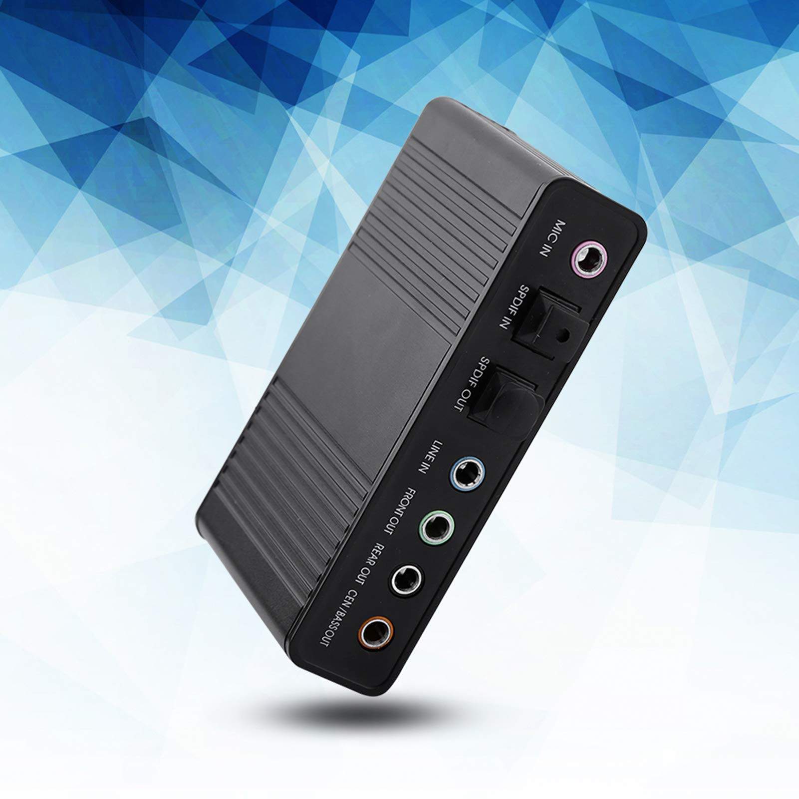 GetUSCart USB 2.0 External Sound Card 6 Channel 5.1 Surround Sound Adapter, with S/PDIF Digital