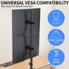 Picture of Pholiten Tall Vertically Stacked Dual Monitor Desk Mount Stand,Extra Tall 31 Inch Monitor Stand, Fully Adjustable Monitor arm for 13-32 Inch LCD Screen，Holds up to 22lbs