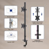 Picture of Pholiten Tall Vertically Stacked Dual Monitor Desk Mount Stand,Extra Tall 31 Inch Monitor Stand, Fully Adjustable Monitor arm for 13-32 Inch LCD Screen，Holds up to 22lbs