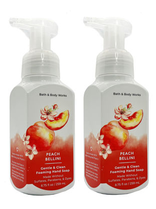 Picture of Bath&Body Works Gentle Foaming Hand Soap Peach Bellini, 8.75 Ounce, (Pack of 2)