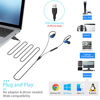 Picture of USB Earbuds with Microphone for PC Laptop, 6.5Ft Long Cord Wired USB Headphones Headset for Computer Desktop Chromebook MacBook, Lightweight Over Ear in-Ear Earphones w Case, Control & Mute Function