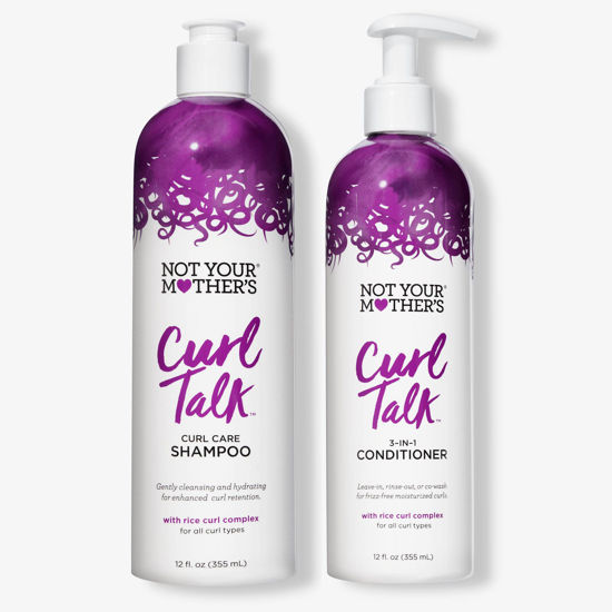 Picture of Not Your Mother's Curl Talk Shampoo and Conditioner - 12 fl oz (2 Pack) - Shampoo and Conditioner for Curly Hair