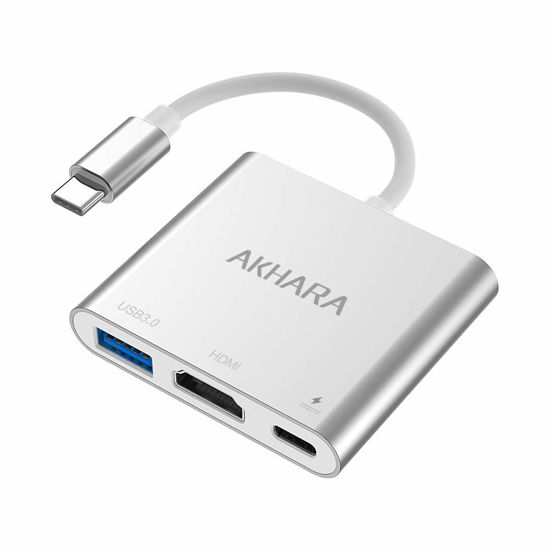 GetUSCart AKHARA USB C Hub HDMI Adapter for Mac Dongle MacBook