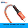 Picture of Ablian USB4 Cable Compatible with Thunderbolt 4 Cable 2.6ft,with 100W Chargiing and 8K@30Hz 5K@60Hz OR Dual 4K Video Compatible with Thunderbolt 4/3.