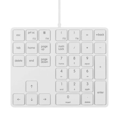 Picture of Numeric Keypad 34 Keys (30%) Mini Multifunctional Wired Numpad Portable Keypad White Magicforce by Qisan