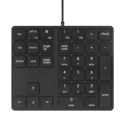 Picture of Qisan Numeric Keypad 34 Keys (30%) Mini Multifunctional Wired Numpad Portable Keypad Black Magicforce