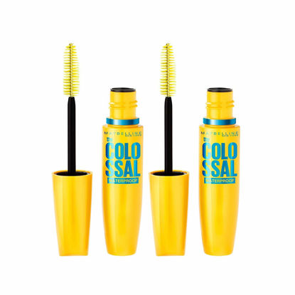 Picture of Maybelline Volum' Express The Colossal Waterproof Mascara Makeup, Volumizing No Clump Mascara, Glam Black, 0.31 Fl Oz (Pack of 2)