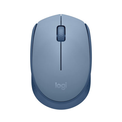 Picture of Logitech M170 Wireless Mouse for PC, Mac, Laptop, 2.4 GHz with USB Mini Receiver, Optical Tracking, 12-Months Battery Life, Ambidextrous - Blue Grey