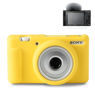 Picture of Pocoukate Case for Sony ZV-1F, ZV-1 II/ZV-1M2 Vlog Camera, ZV1F Camera Silicone Cover, Anti-Scratch Slim Fit Soft with ZV1 F Screen Protector- Yellow Skin