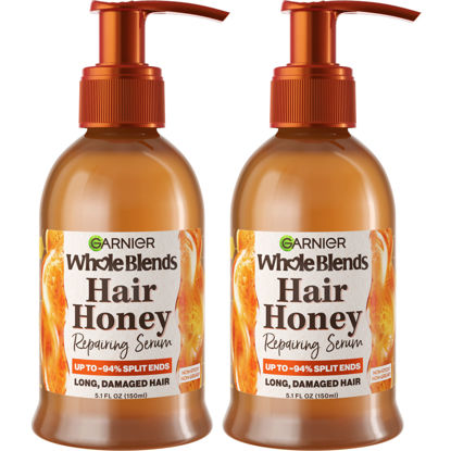Picture of Garnier Whole Blends Honey Treasures Hair Honey Repairing Serum for Long, Damaged Hair, 5.1 Fl Oz, 2-Count (Packaging May Vary)
