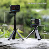 Picture of SOONSUN 3-in-1 Portable Extendable Vlog Selfie Stick Tripod Stand for GoPro Hero 11/10/9/8/7/6/5/4 3/2/, Fusion, Max, Session, AKASO, SJCAM, Insta 360, DJI Osmo Action Camera