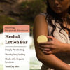 Picture of Moon Valley Organics Herbal Lotion Bar in Bergamot Geranium, Moon Melt Bar, Calendula and Comfrey, Beeswax, Heal and Restore Chapped Skin, Soothing