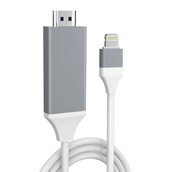 Apple MFi Certified iPhone / iPad Lightning to HDMI Adapter [REQUIRED for  iPhone / iPad output]