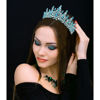 Picture of TOBATOBA Sky Blue Tiara Crowns Royal Queen Crown Crystal Wedding Tiaras for Women Princess Rhinestone Crown Wedding Tiaras for Bride Halloween Crowns for Women Quinceanera Headpieces for Prom Party