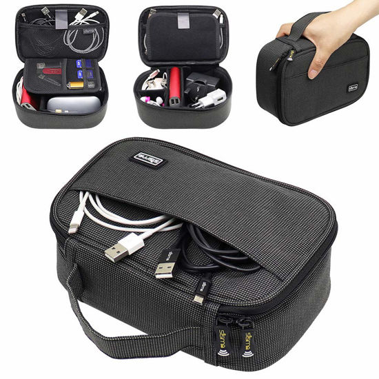 Picture of sisma Travel Electronics Organizer Small Electronic Accessories Carrying Bag for Cords Phone Chargers Cables Earbuds Adapter Mouse - Special Edition